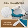 Waterproof Heated Toilet Seat Cushion with Zipper - Washable, Red, Winter-Ready Cover