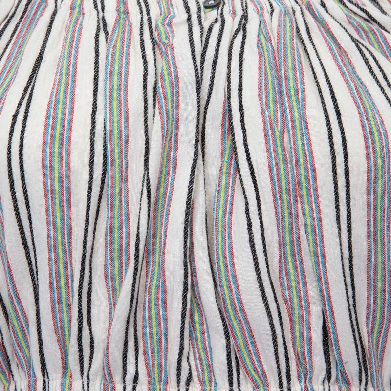 Blouse juliette à rayures épaules dénudées coton Femme ANTIK BATIK