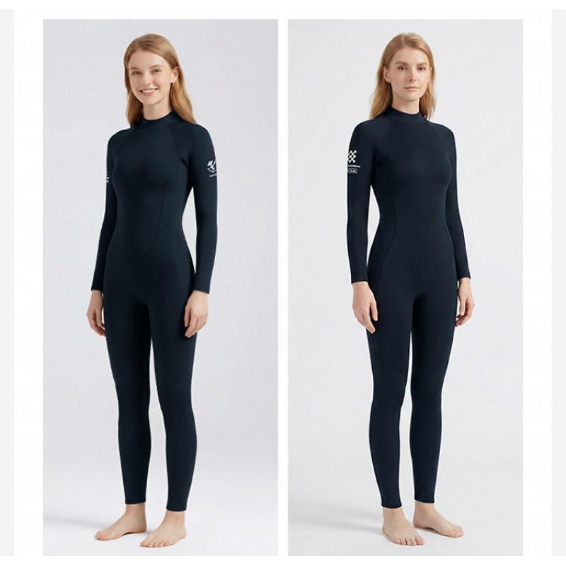 Muta Completa da 3mm Donna Termica in Neoprene Muta da Subacquea Snorkeling Surf Costume da Bagno Uso Estivo Invernale