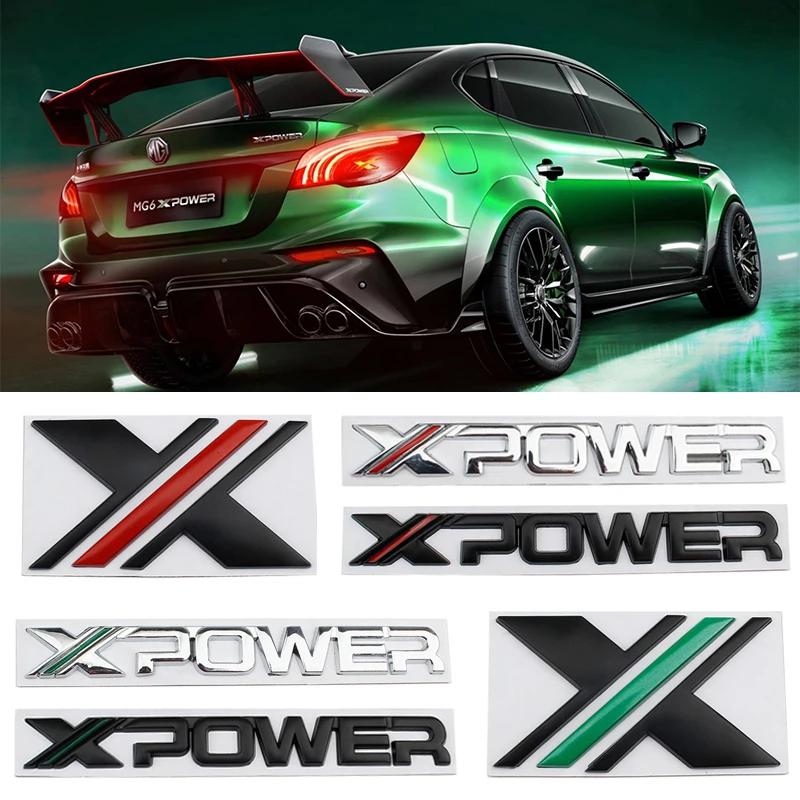 Alloy Car Emblem Sticker Accessories for X POWER Logo GT HS MG3 MG5 MG6 MG7 ZS ZX ZR TF EZS RX5 RX8 Morris 3 Badge Styling