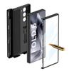 Frosted Hard PC Back Case For Samsung Galaxy Z Fold 7 6 5 With Magnetic Pen Box Stand Glass Screen Film Fold6 Protective Cover