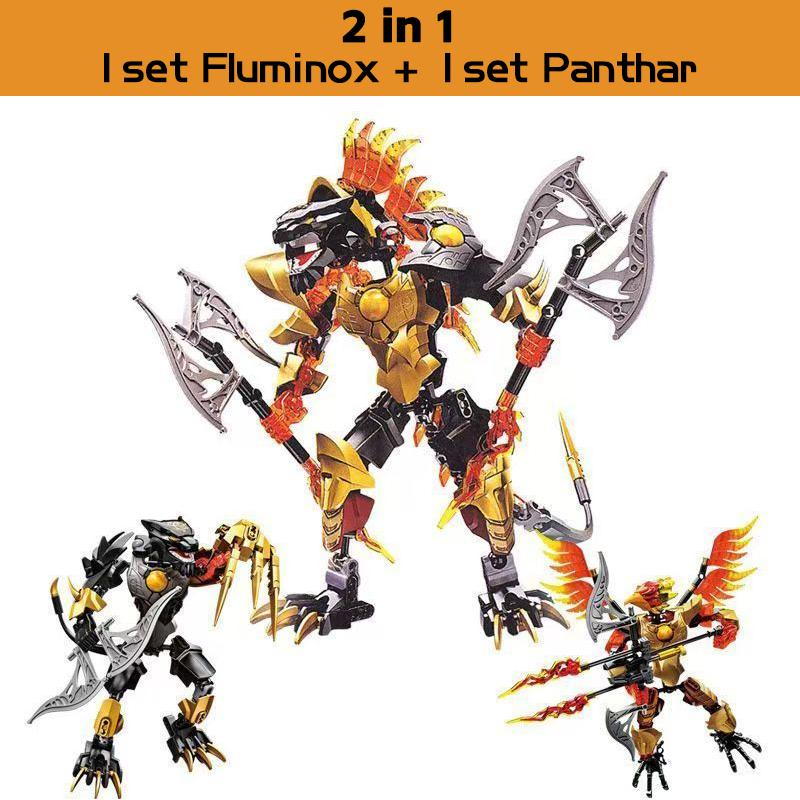 NEU 2in1 CHIMA Bausteine Chi Krokodil Phönix Stamm MOC Set Krieger Anime Actionfiguren Soldat Roboter Spielzeug Für Jungen Geschenk