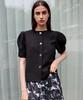 Demi Gnimonic Reversible Linen Black Blouse_ Reversal Linen Black Bl