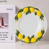 Creative Ceramic Lemon Plate Dining Plate Fruit Plates Snack Bowl Salad Bowl Pasta Dish Western Style Steak Plates Sushi Dish