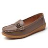 Scarpe Basse da Donna Mocassini Scarpe da Guida in Pelle Mocassini Floreale Casual Slip-on Estive Scarpe da Infermiera per Madre Taglie Grandi