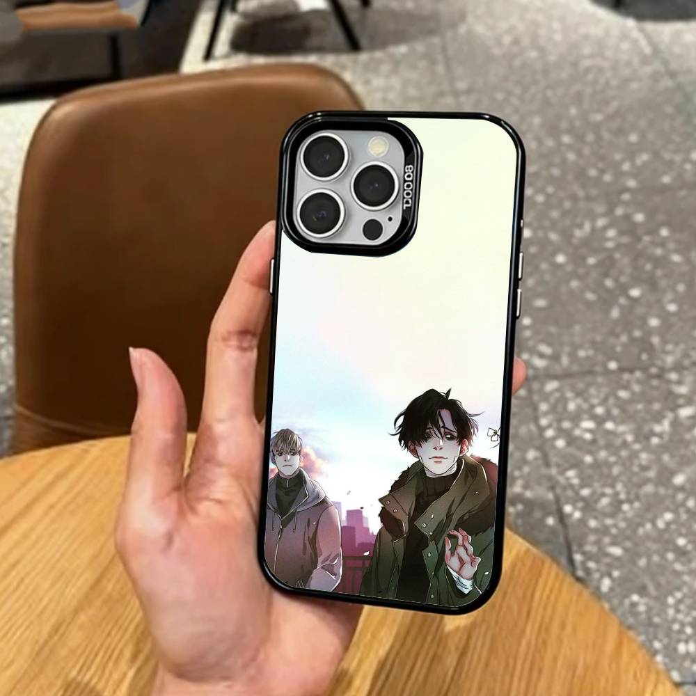 

Suspense Killing S-Stalking Phone Case For iPhone17,16,15,14,13,12,11 Plus,Pro Max Colored Silver Plated Inside Cover iPhone14Pro