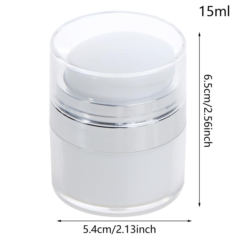 15/30/50/100 ml Airless-Pumptiegel Leere Acryl-Cremeflasche Nachfüllbarer Kosmetikbehälter Einfach zu verwenden Tragbares Reise-Make-up-Werkzeug