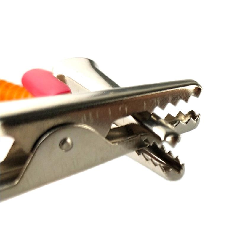 Dental Patient Bib Clips Chains Napkin Holder Plastic Flexible Coil Elastic