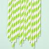 Paper Straws Disposable Holiday Party Drinking Straws Decoration Straws 100Pcs