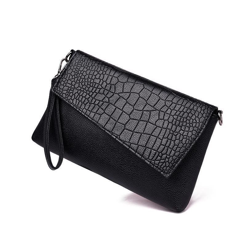 Fashion Crocodile Women Shoulder Bag Vintage PU Leather Small Clutches