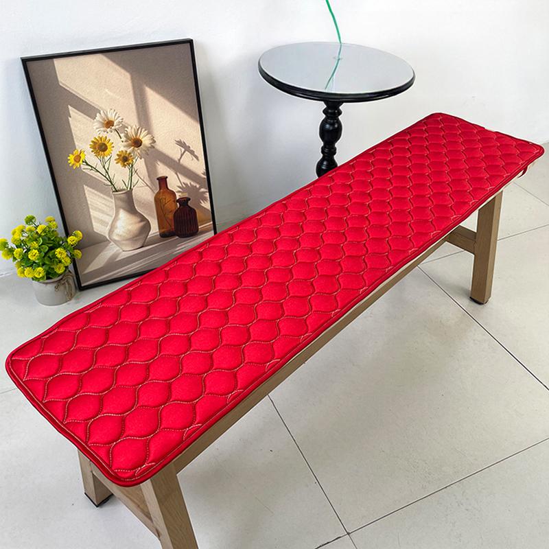 

Quilted Thick Bench Cushion Anti Slip Shoe Changing Stools Wooden Sofa Chair Seat Cushion Garden Patio Chair Mat Bay Window Pads 30x60cm