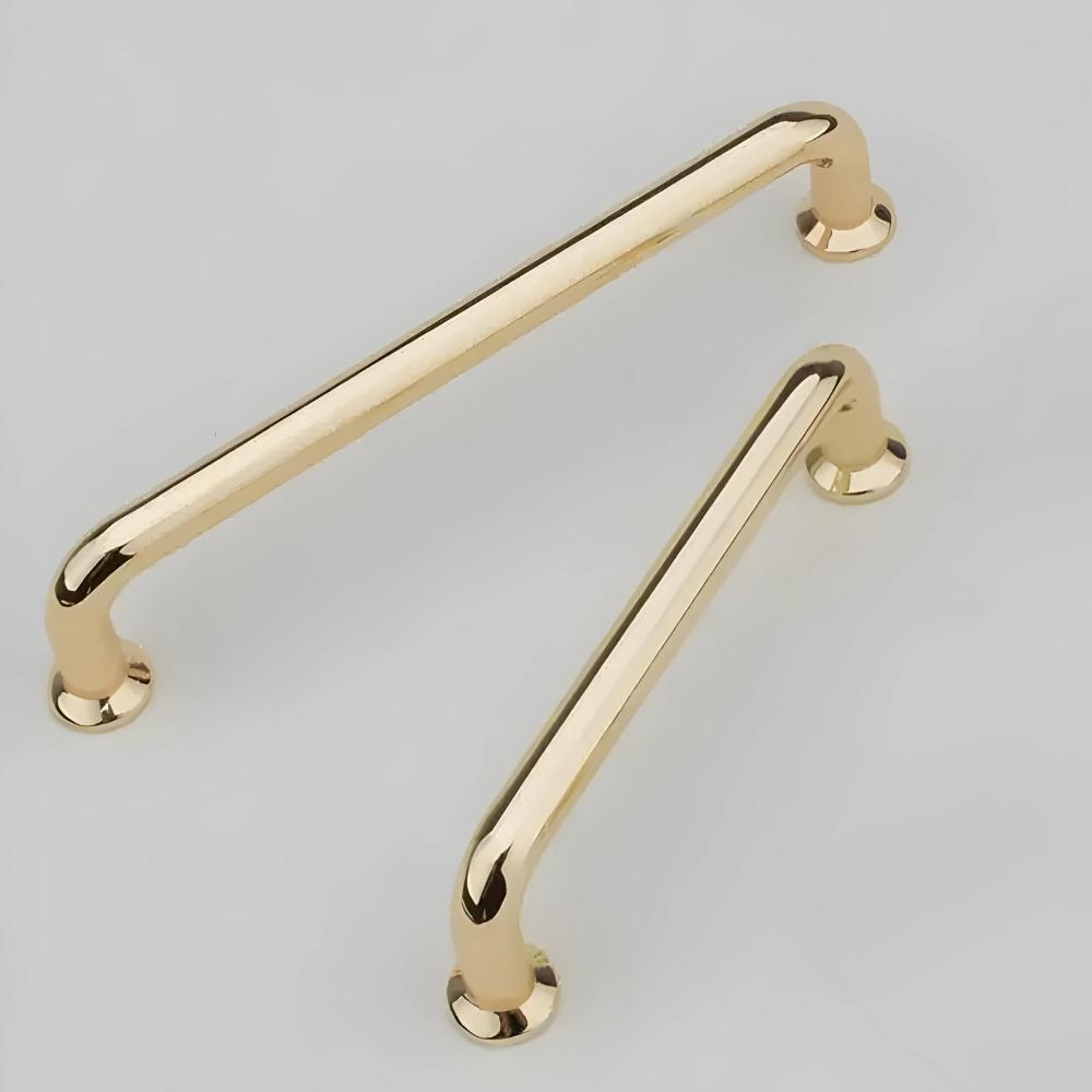 Kitchen railing furniture handle cabinet gold long gloss retro loft 128mm