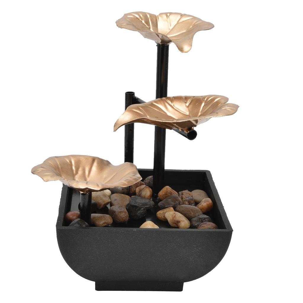 Desktop Flowing Water Ornament Tabletop Fountain for Home Office Feng Shui DecorationUS Plug 110V