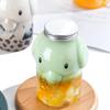 1Pc 350/500ML Cute Elephant Plastic Bottle Clear Milk Tea Bottle Water Bottle Portable Coffee Drinking Cup Drink Bottle