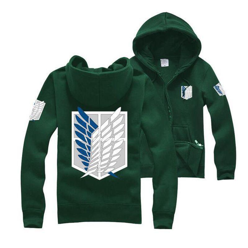Attack Titan On Shingeki No Kyojin Cosplay Costume Hoodie Jumper Jacket Coats