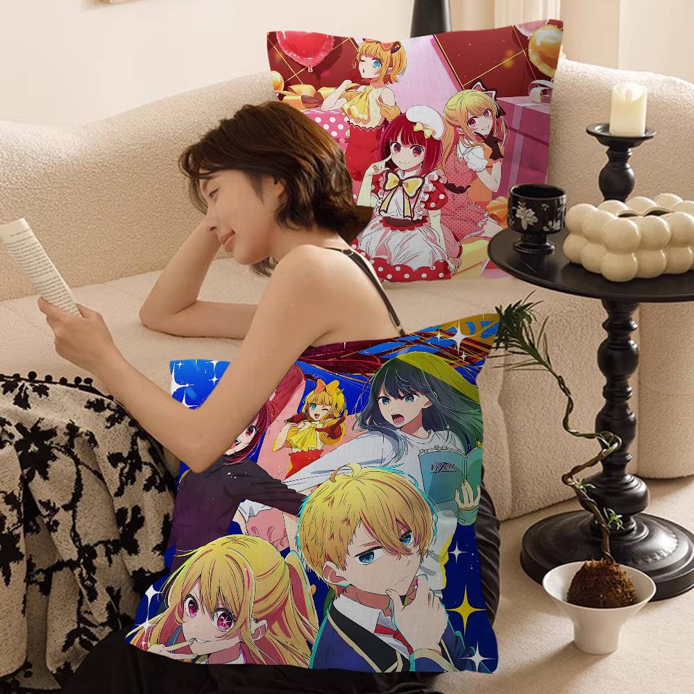 Japanese Anime OSHI NO KO Pillow Anime Pillow Sofa Bed Head Pillow Cover Cushion Cover 45x45 Cm Fashion