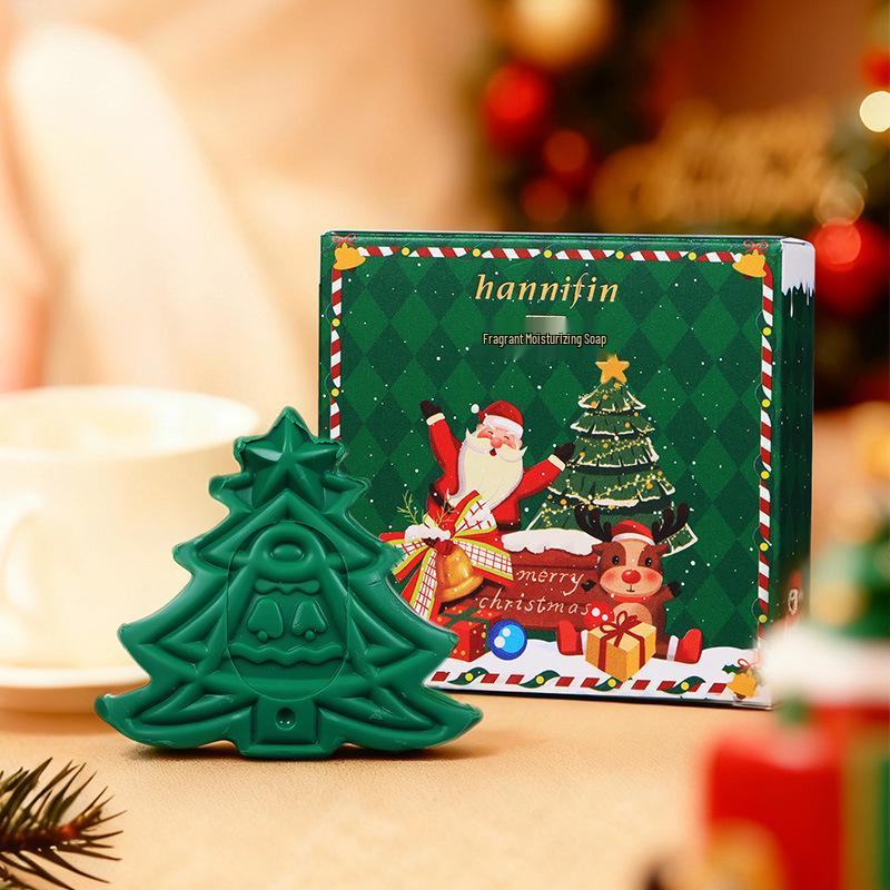 Hanfangli Christmas Tree Essential Oil Soap - Festive Holiday Gift and Souvenir