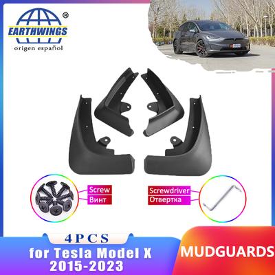Mudflap for Tesla Model X 2015~2023 2015 2016 2017 2018 Splash Guard Mudguard Front Rear Fender Flare Car Styling