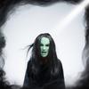Halloween Witch Mask Cosplay Green Face Adult Women Party Costume