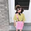 Trendy Children's Shoulder Bag Versatile Plaid Canvas Crossbody Bag For Kids
