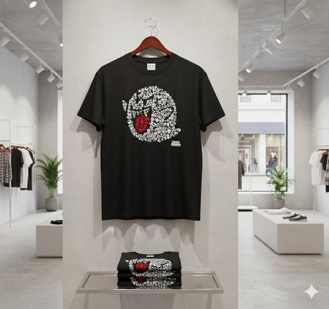Unisex Adult Retro Graphic Super Mario Skull Graphic T-Shirt Gamer ... XXXL