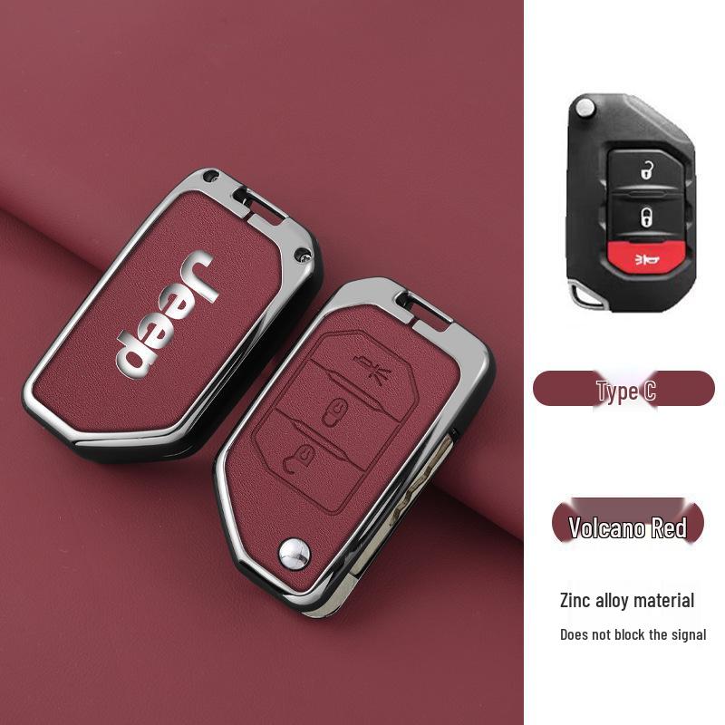 Premium Zinc Alloy Leather Accessory for Jeep Gladiator Wrangler 4XE - Unisex Design