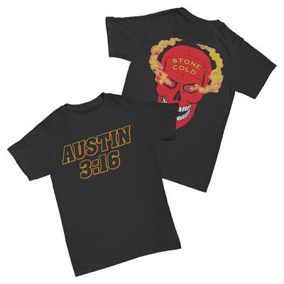Austin 316 Stone Cold Skull Tshirt Unisex Retro Wrestling Graphic Print Casual Short Sleeve Tee Tops