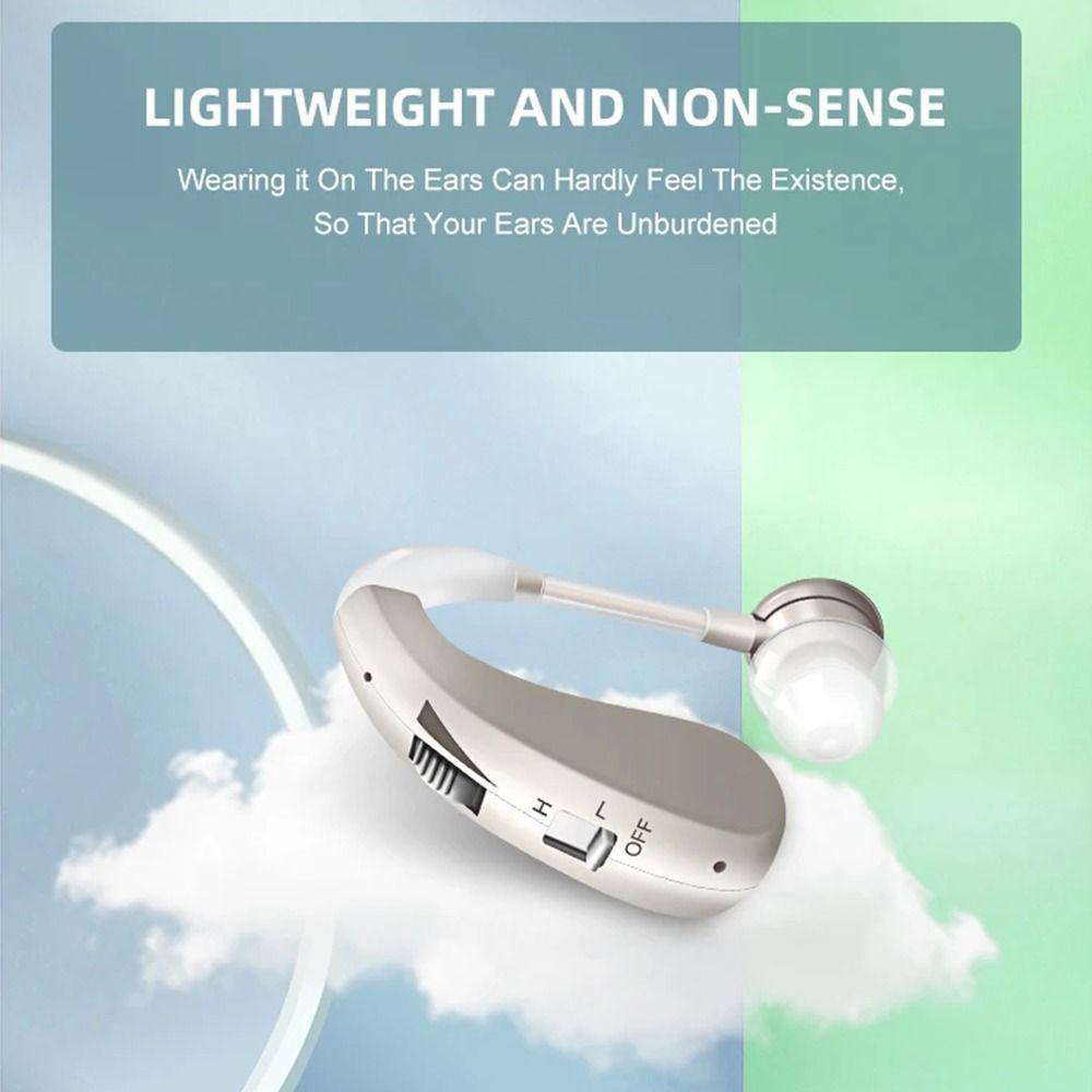 USB Recharging Sound Amplifier Adjustable Tone Wireless Ear Aids For Elderly People