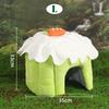Cute Cake House Nest Rabbit Cave Autumn Winter Warm Bottomless Cotton Nest for Small Pet Bottomless Shelter Guinea Pig Hamsters