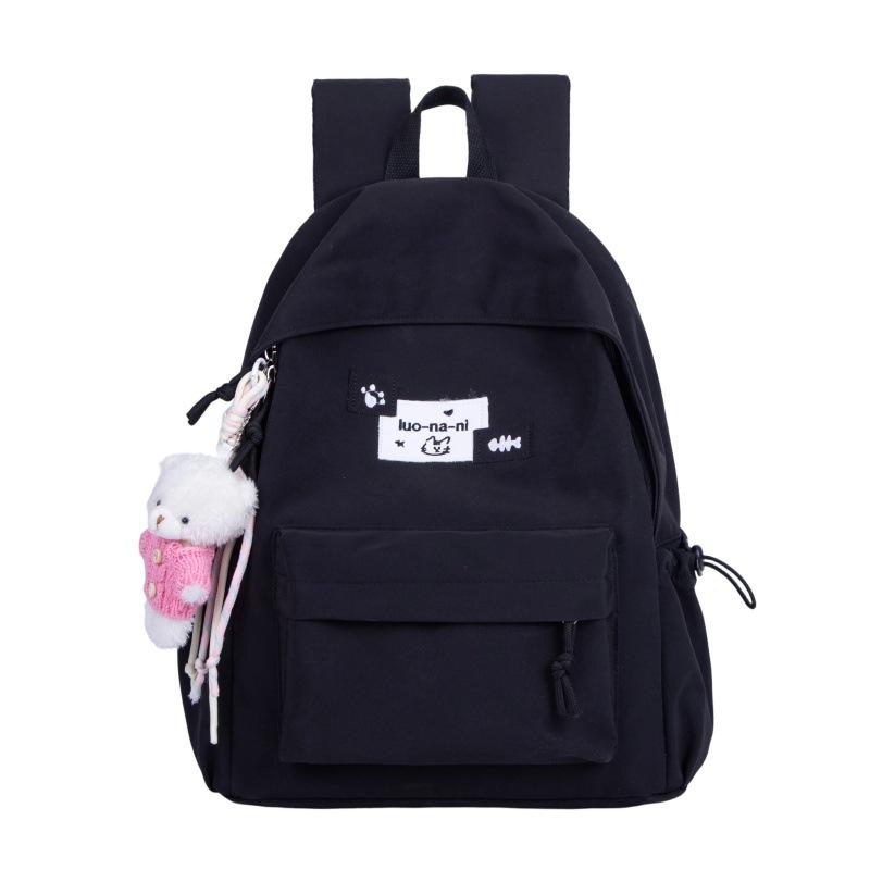 Schoolbag 1011 New Soft and Cute Japanese INS Cute Chic College Student Lightweight Casual Bag for College Students High Attractiveness Large Capacity