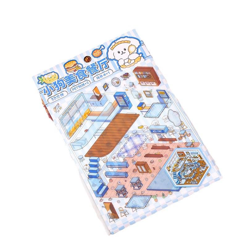 No-Cut Educational DIY Storage Scenery Stickers for Journals