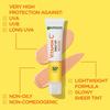 Garnier Vitamin C Daily UV Brightening Fluid Sheer Glow, SPF50+, Prevents + Corrects Sun Damages + Evens Skin tone, Face & Neck, For all skin types