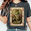 Frog Queen of Hearts T-Shirt, Goblincore Cottagecore Tee