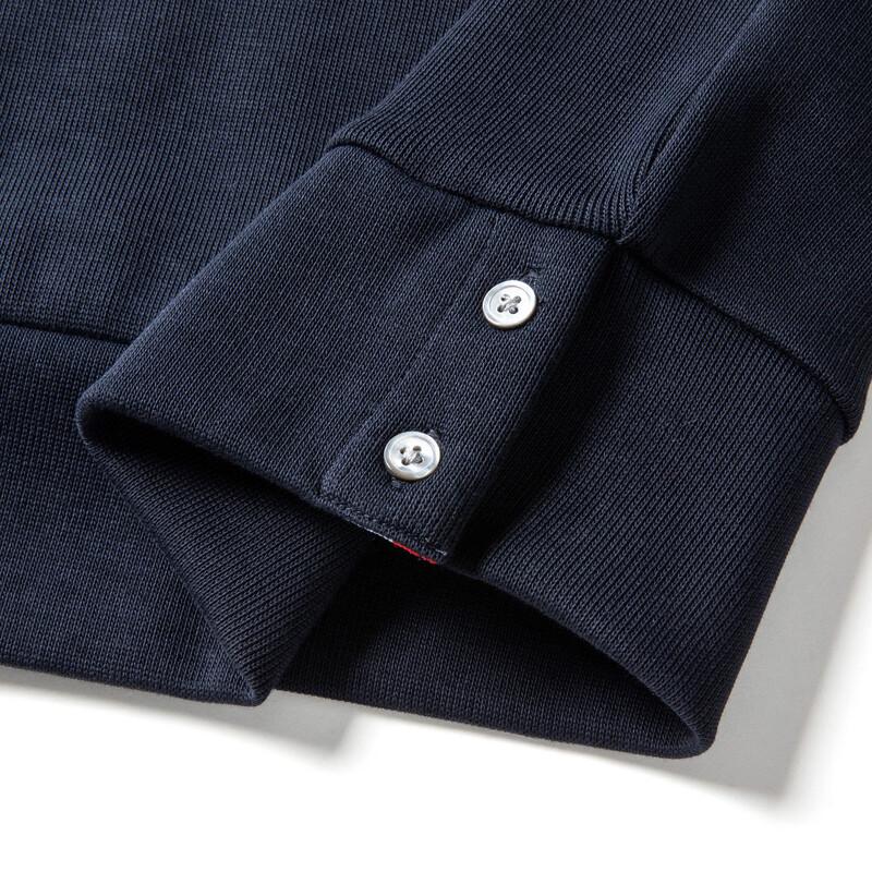 Pánská mikina MONTAGUT z dlouhovláknité bavlny s patchworkovým vzorem