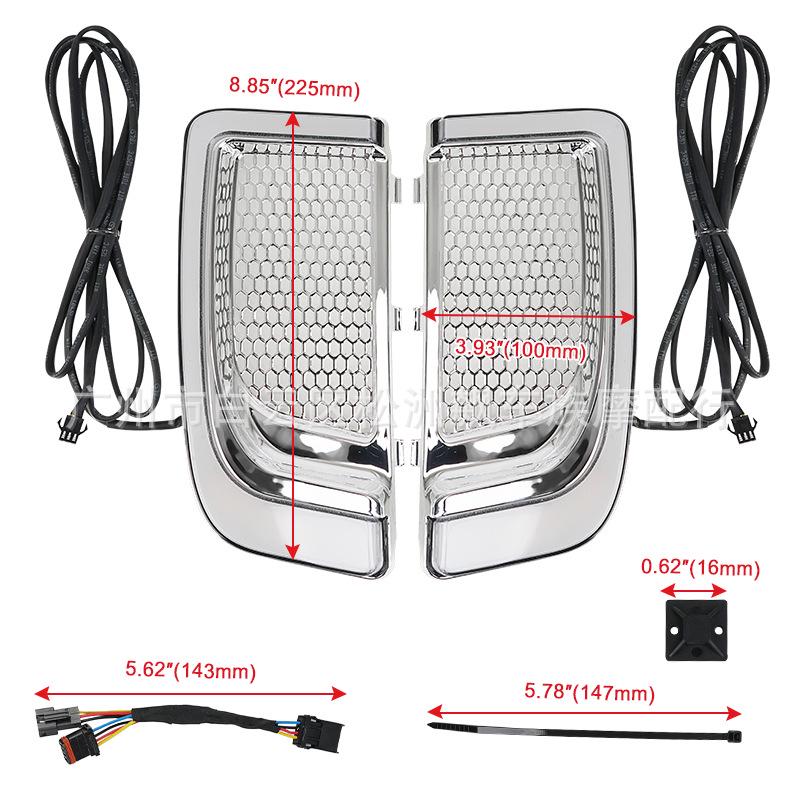 Harley Street Glide Road King LED Decorative Leg Shield Turn Signal