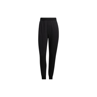 Solid Stripe Logo Print Jogger Pants Women Bottoms Black HM7067