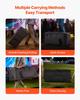 Electronic Drum Kit Bag, 600D, Padded Drum Bag with Wheels, Large 920 x 420 x 410 mm Interior, Lightweight Travel Case with Detachable Dividers, and