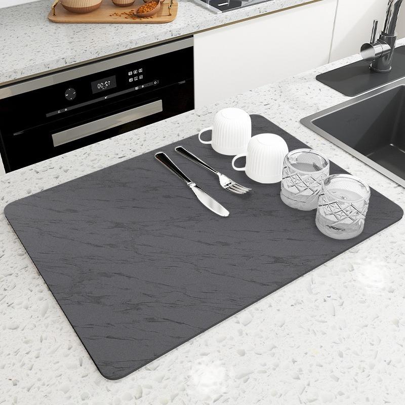 

Минималистичный коврик для слива воды на кухне, сушилка для столешницы, коврики, обеденный стол, коврик для сушки посуды, супервпитывающий, подставка, коврики для ванной двери 20x30cm