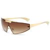 Punk-Stil Zukunfts-Technologie-Gefühl Metall Einteiler Rahmenlos Umwickelt Sonnenbrille Herren Damen Sport Radfahren Sonnenbrille Trend