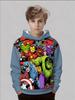 Autumn and Winter Children's 3D Printed Anime Hoodie, Casual Personalized Sports Top, Hoodie