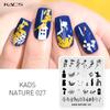 kads Nagelkunst Stamping Platten Natur 027 Blätter Blumen Design Bildvorlage Nagelschablone Maniküre Überdruck Stamping Nägel