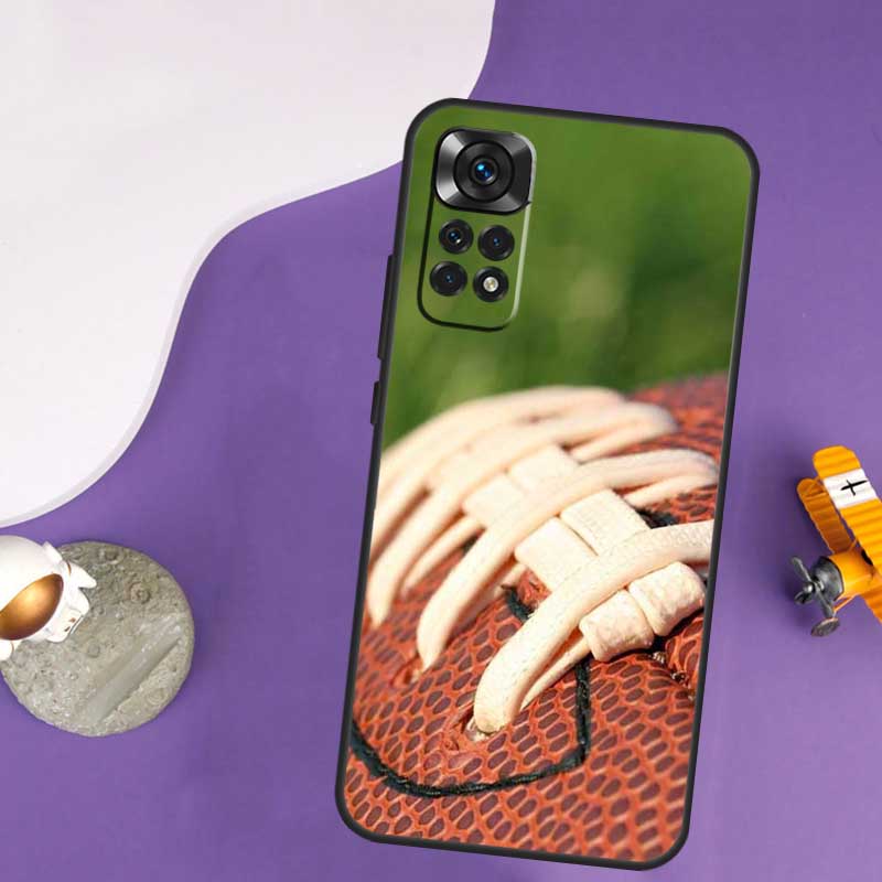 American Football College Sport Case For Xiaomi Redmi Note 14 13 Pro 12 9 10 11 Pro 10S 11S 12S Redmi 14C 13C 10C 12C Cover