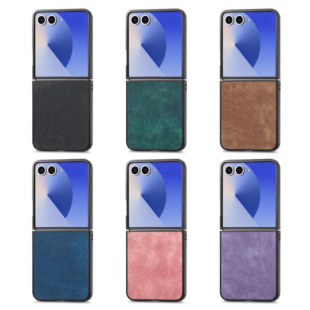 Samsung Galaxy Z Flip 7/6 Drop-Proof Foldable Leather Phone Case