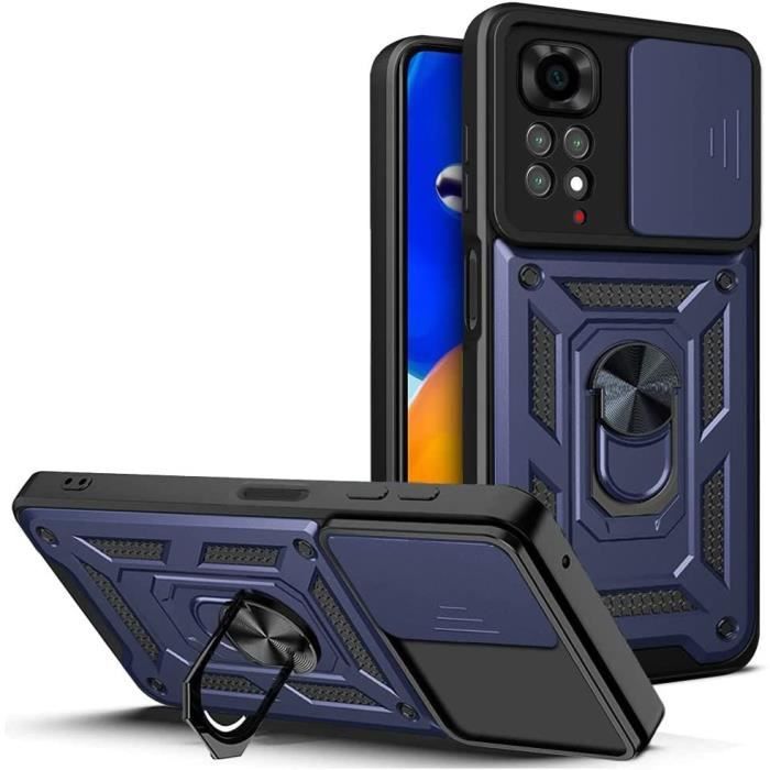 Protective Case - E.F.CONNECTION - Redmi Note 11 Pro - Shockproof - Camera Cover - Navy Blue