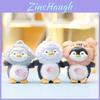 Soft Plush Penguin Figurine With Keyring For Bag Pendant And Collectible Gift