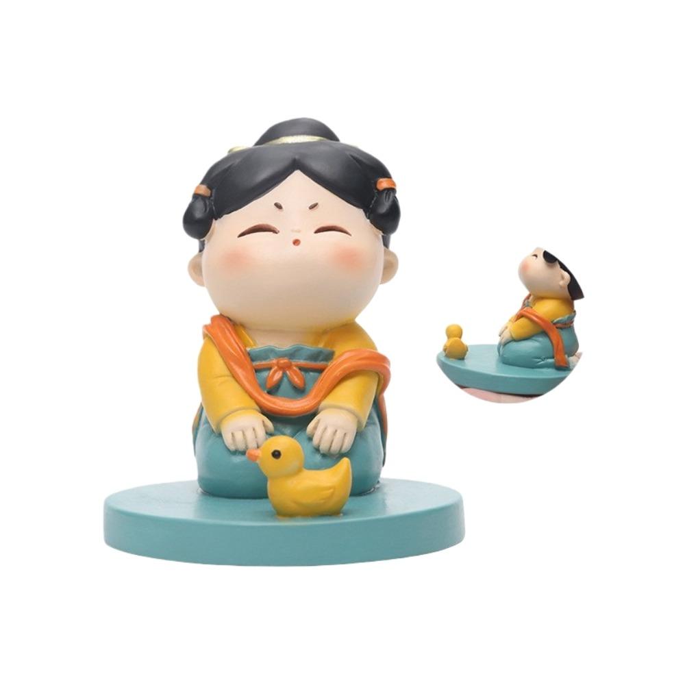 Resin Chinese New Year Ornaments Chinese New Year Style Mobile Phone Stand Home Party Decor