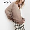 MO&Co. Women's V-Neck Loose Fit Sweater
