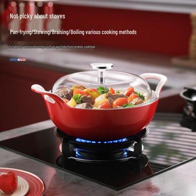 Lucky Ingot Enamel Cast Iron Soup Pot