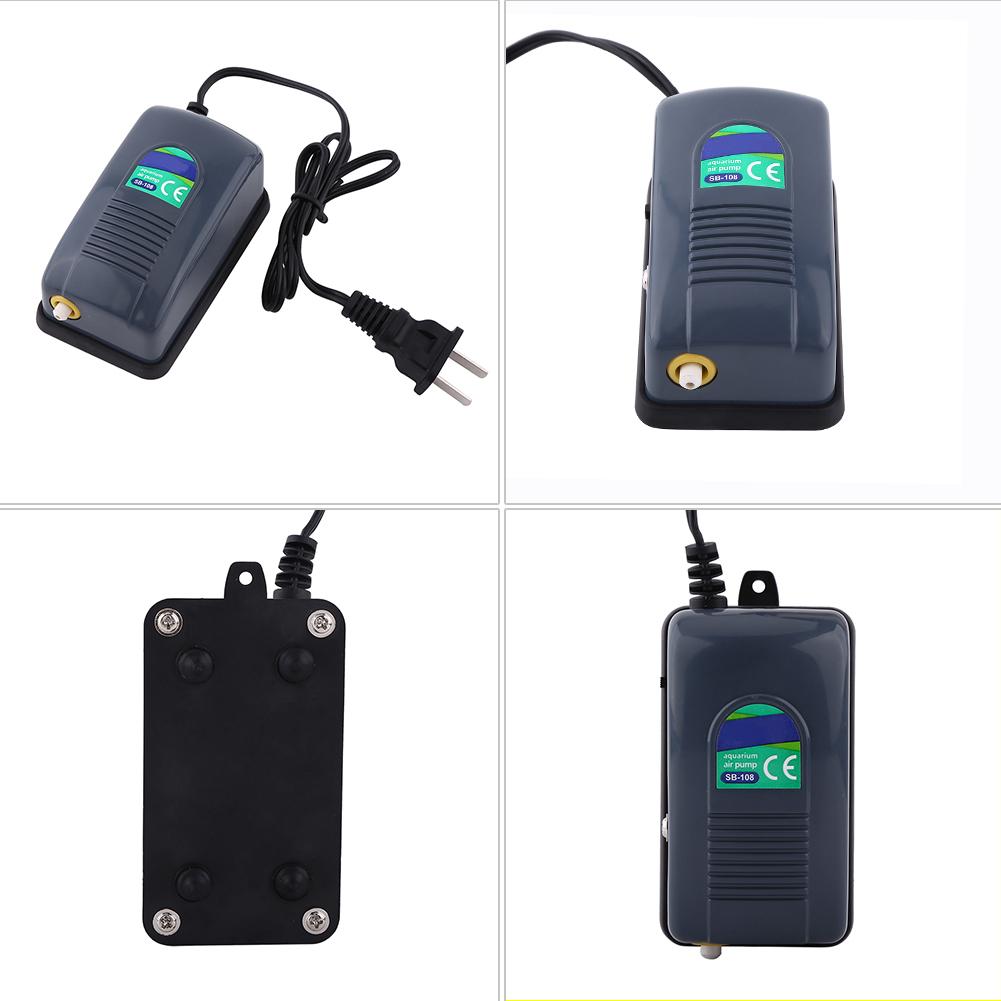 Hocheffiziente Einstellbare Aquarien-Sauerstoff-Luftpumpe Tank Für Fisch Schildkrötenbecken