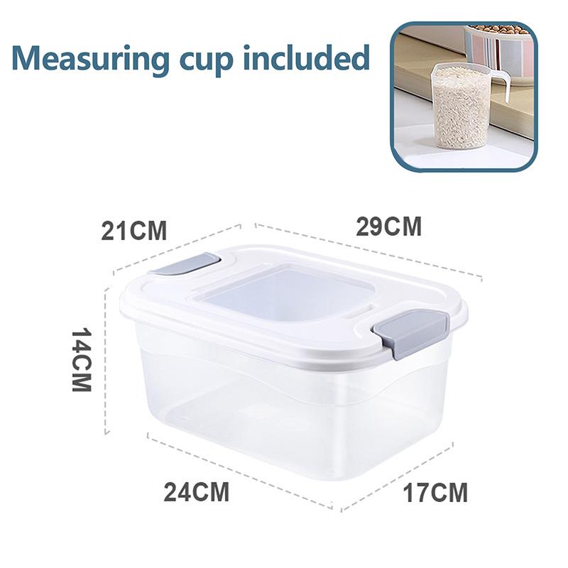 

Влагостойкая коробка для риса с защитой от насекомых, герметичная банка для зерна, кухонный контейнер 25/15/10 кг, кухонный контейнер для хранения, ящик для хранения S